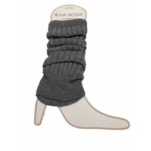 Via Rosa Women’s  Leg Warmers One Size Gray Color